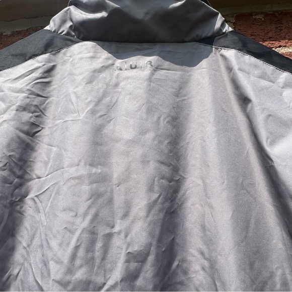 STORMPACK AUR Mens 1/4 Zip Pullover Jacket Water Repellent Windbreaker Gray XL - Picture 10 of 10